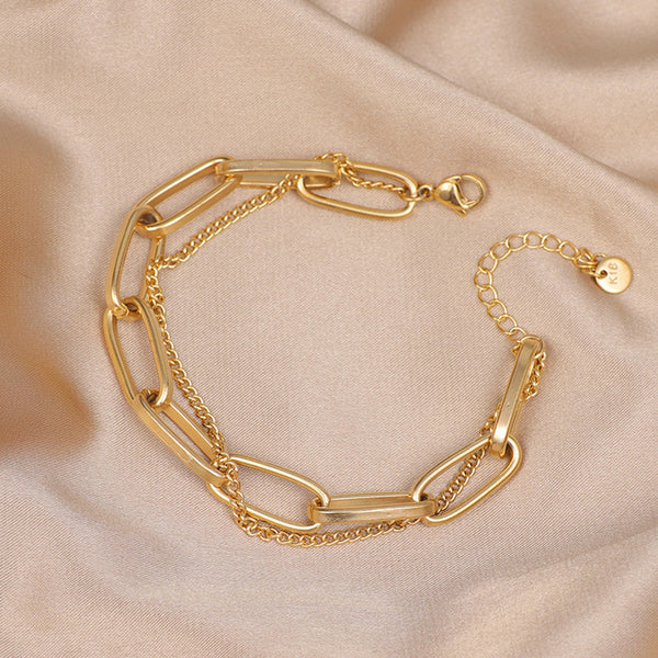 Gold Plated Anti Tarnish Rope Wraparound Bracelet