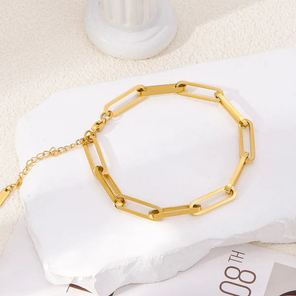 Gold Plated Anti Tarnish  Rope Chain Bracelet