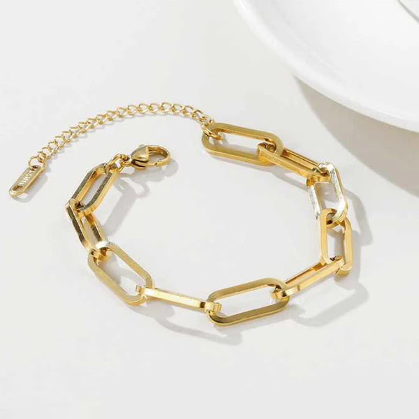 Gold Plated Anti Tarnish  Rope Chain Bracelet