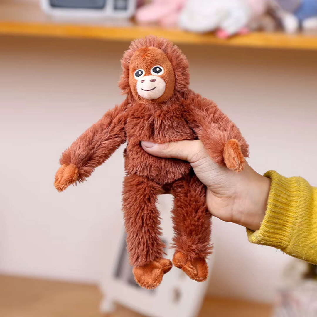 Cute Monkey Plush Keychain – Soft Toy Bag Charm