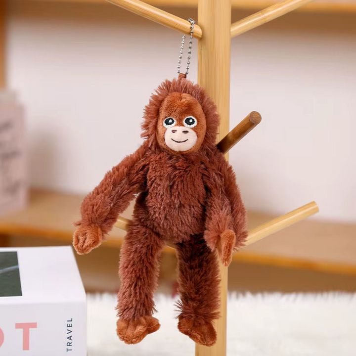 Cute Monkey Plush Keychain – Soft Toy Bag Charm