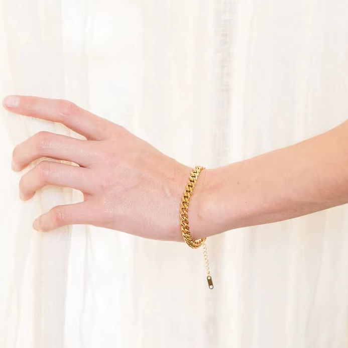 18K Gold Plated Stainless Steel - Miami Cuban Chain Bracelet
