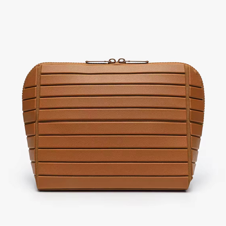 Leather Makeup Organiser – Travel Bag with Adjustable Compartments