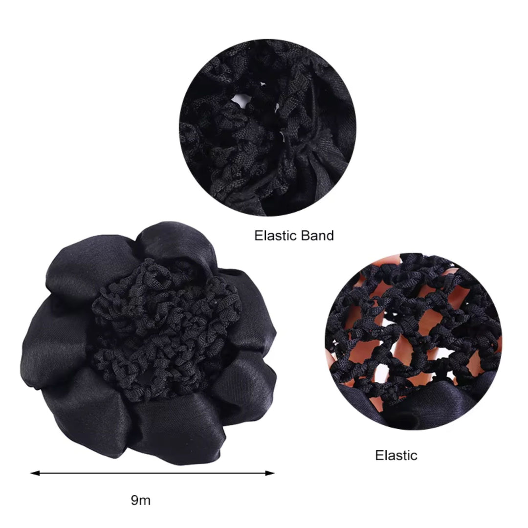 Floral Juda Bun Hair Accessory