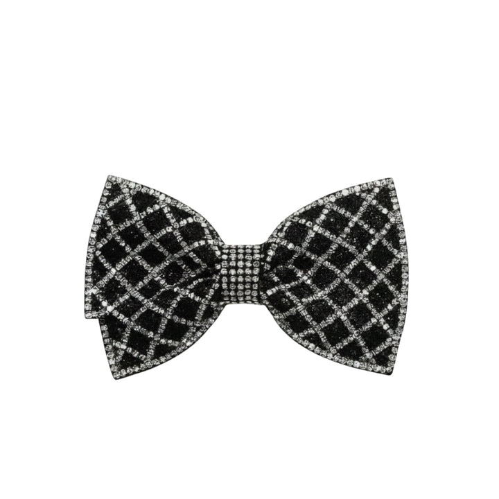 Plaid Bow Hair Clip for Party Wear